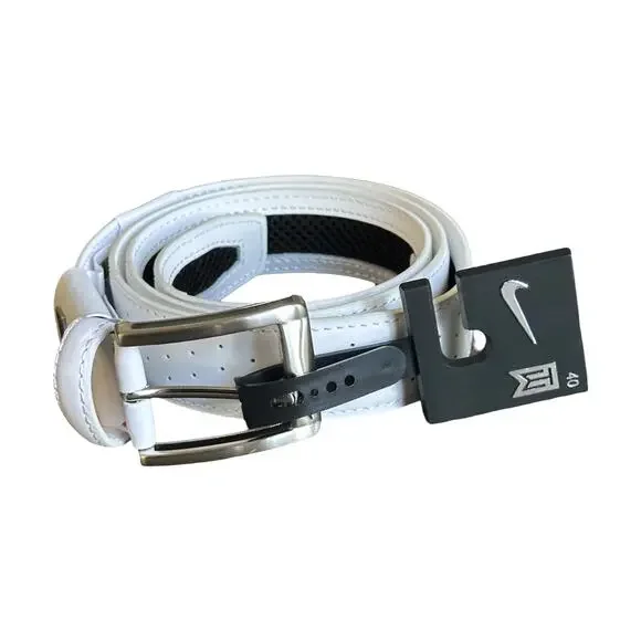 NEW Nike TW Mesh G-Flex White Golf Belt Men's Size 40 - Picture 1 of 9